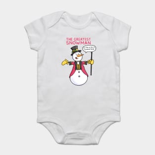 The Greatest Snowman Baby Bodysuit